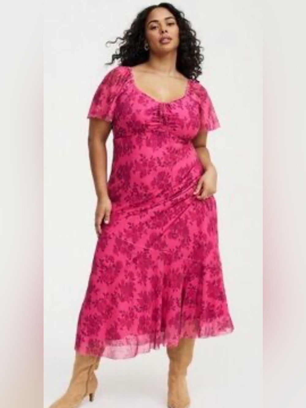 torrid Fuchsia Floral Maxi Dress